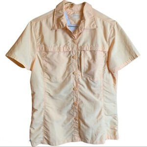 L.L  Bean Button Front Shirt With Back Vent Small Fishing Outdoors hiking